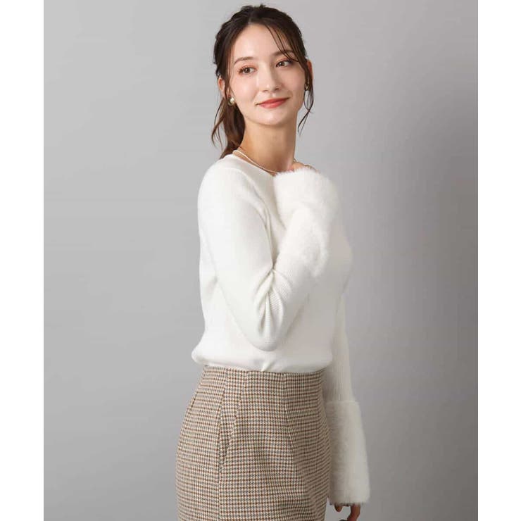 フェザー切替えコンパクトリブニット/洗える | MK MICHEL KLEIN | 詳細画像10 