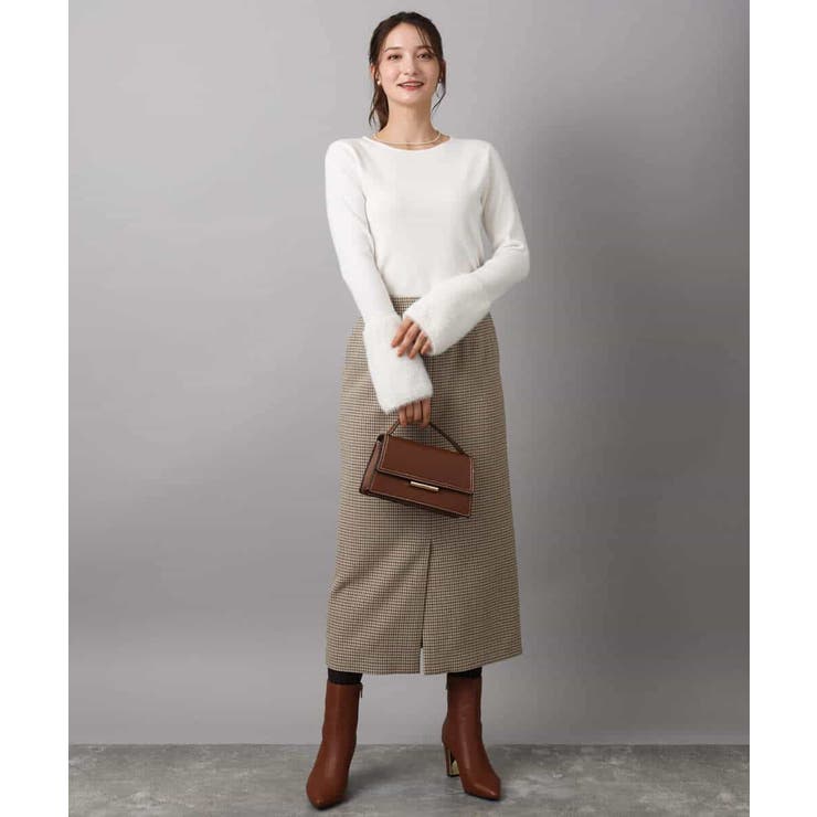 フェザー切替えコンパクトリブニット/洗える | MK MICHEL KLEIN | 詳細画像12 