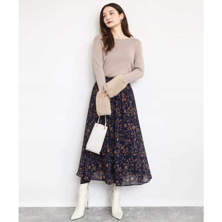 フェザー切替えコンパクトリブニット/洗える | MK MICHEL KLEIN | 詳細画像3 