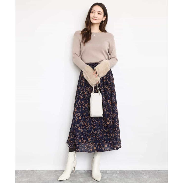 フェザー切替えコンパクトリブニット/洗える | MK MICHEL KLEIN | 詳細画像4 