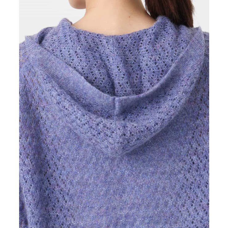 透かし編みニットフーディープルオーバー/洗える | MK MICHEL KLEIN | 詳細画像18 