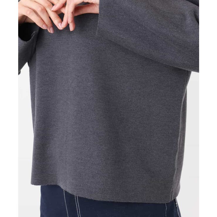 スムース編みバック釦ニット/洗える | MK MICHEL KLEIN | 詳細画像18 