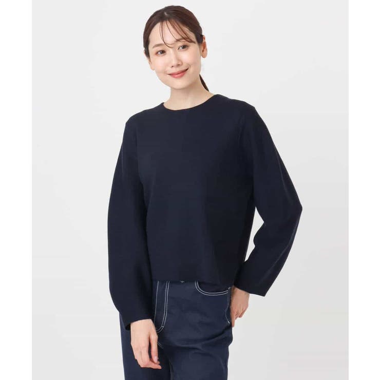 スムース編みバック釦ニット/洗える | MK MICHEL KLEIN | 詳細画像19 