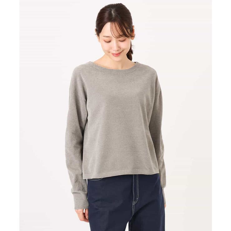 モールヤーンボートネックニット/洗える | MK MICHEL KLEIN | 詳細画像11 