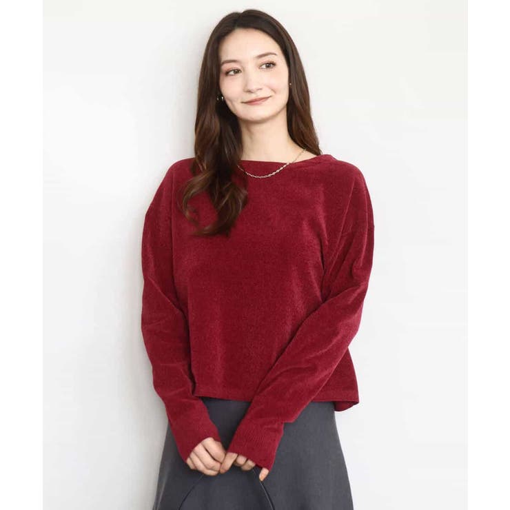 モールヤーンボートネックニット/洗える | MK MICHEL KLEIN | 詳細画像19 