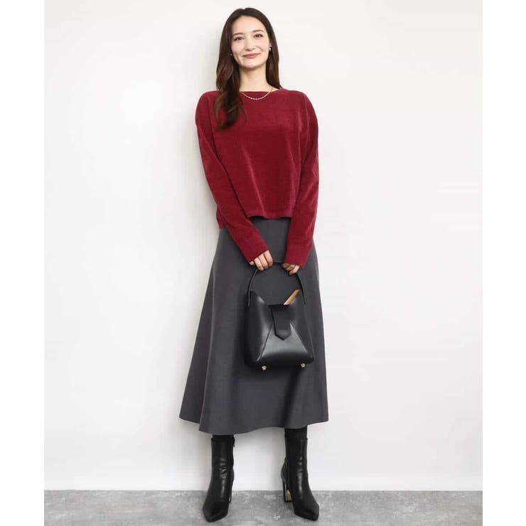 モールヤーンボートネックニット/洗える | MK MICHEL KLEIN | 詳細画像20 