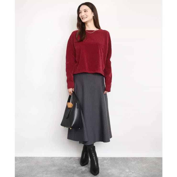 モールヤーンボートネックニット/洗える | MK MICHEL KLEIN | 詳細画像21 