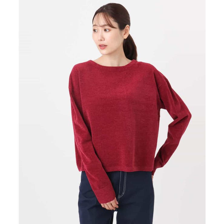 モールヤーンボートネックニット/洗える | MK MICHEL KLEIN | 詳細画像3 