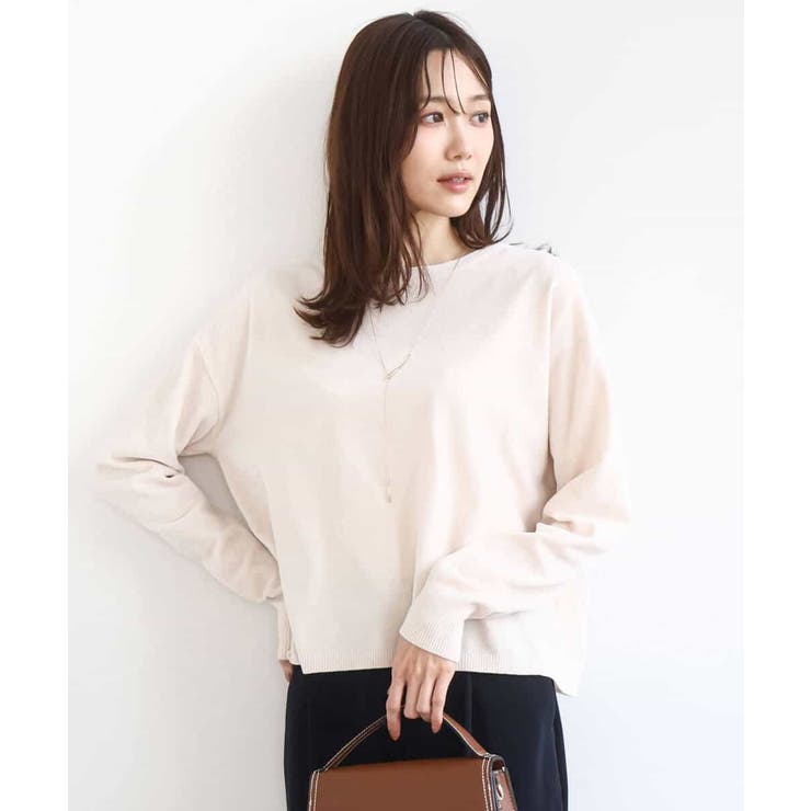 モールヤーンボートネックニット/洗える | MK MICHEL KLEIN | 詳細画像44 