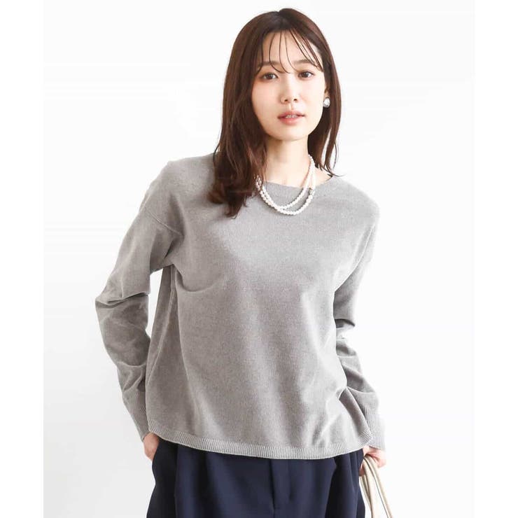 モールヤーンボートネックニット/洗える | MK MICHEL KLEIN | 詳細画像48 