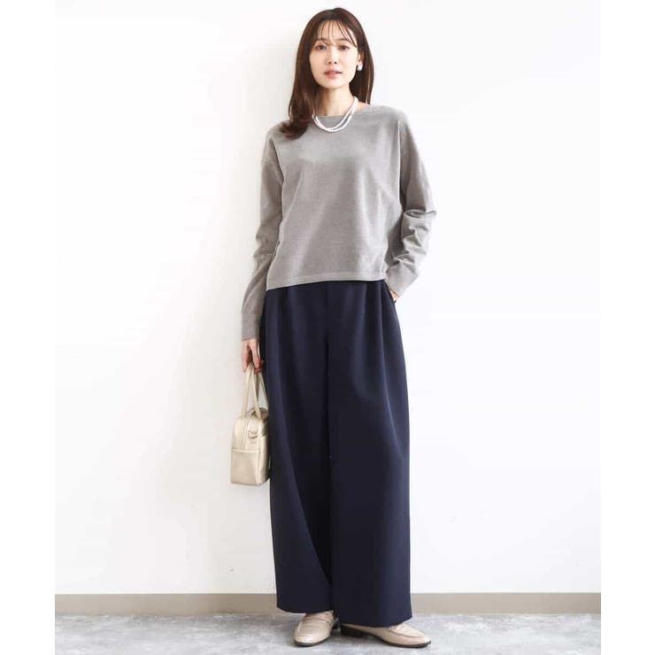 モールヤーンボートネックニット/洗える | MK MICHEL KLEIN | 詳細画像49 