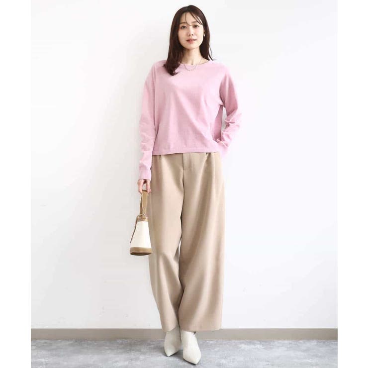 モールヤーンボートネックニット/洗える | MK MICHEL KLEIN | 詳細画像55 