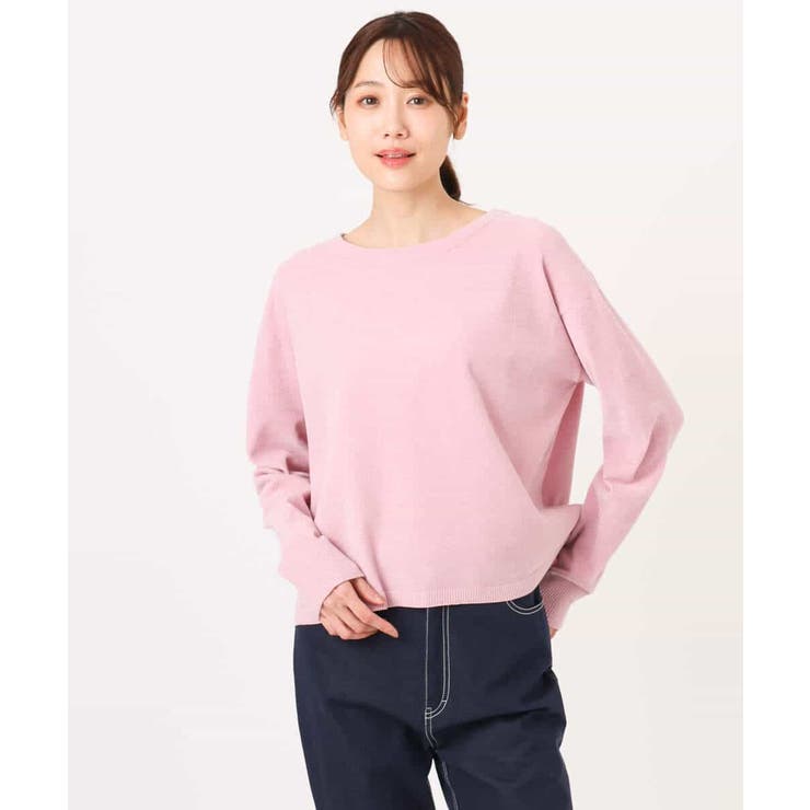 モールヤーンボートネックニット/洗える | MK MICHEL KLEIN | 詳細画像7 