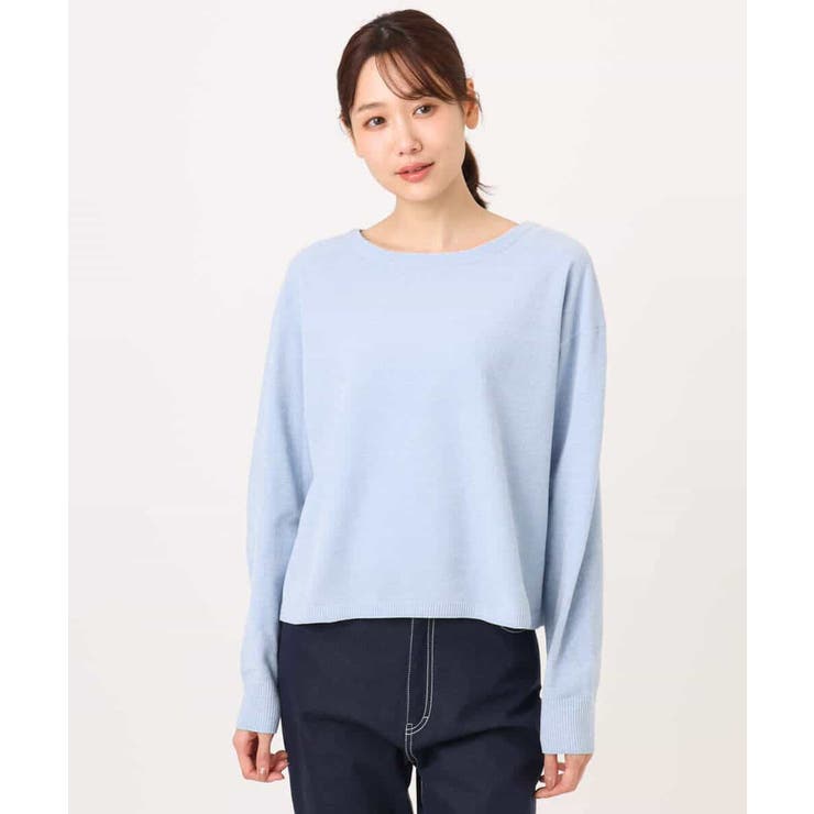 モールヤーンボートネックニット/洗える | MK MICHEL KLEIN | 詳細画像9 