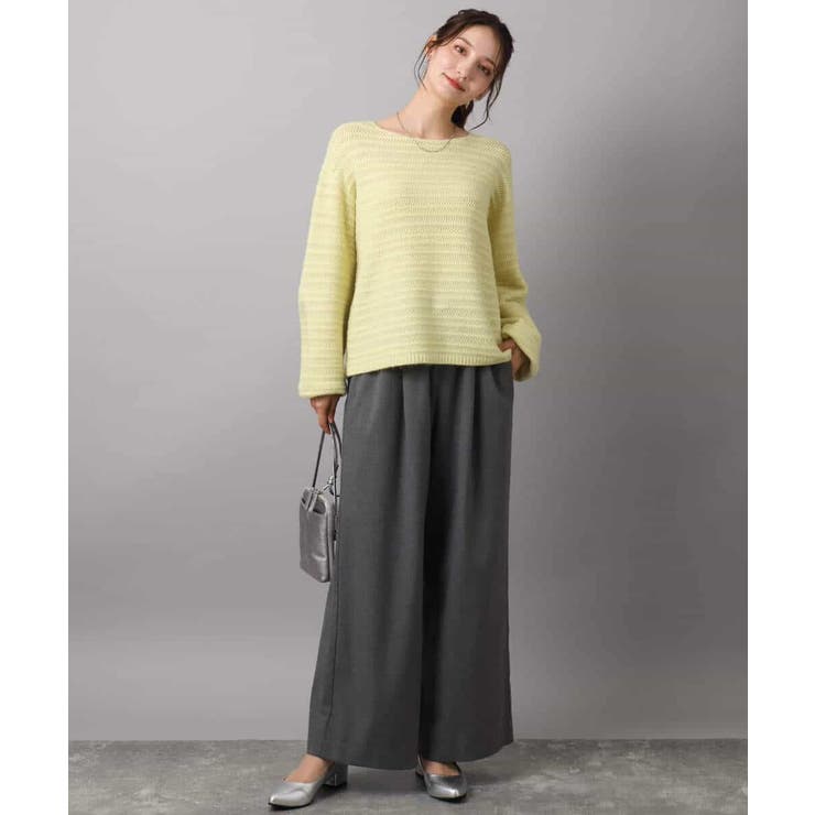 シアーボーダーボリュームパフスリーブニット/洗える | MK MICHEL KLEIN | 詳細画像15 