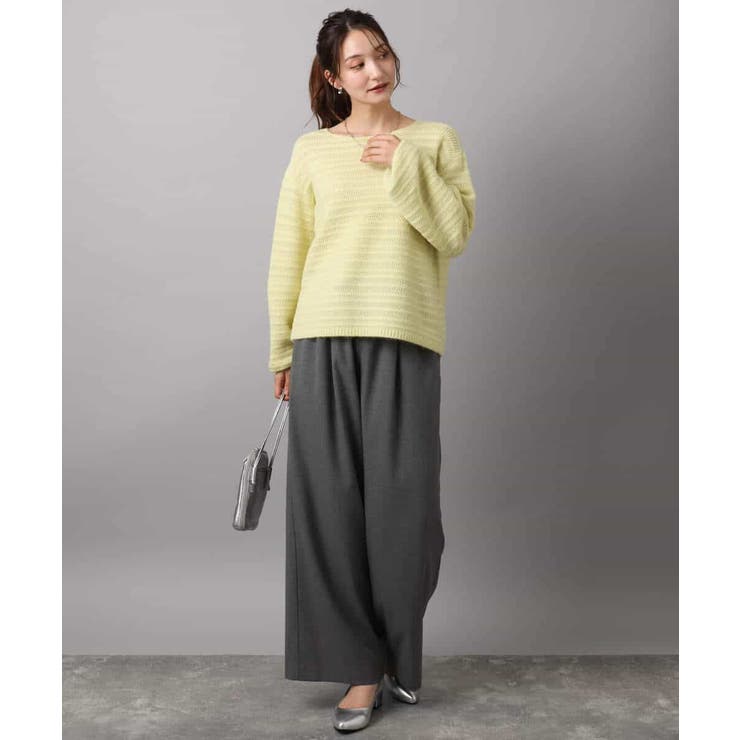 シアーボーダーボリュームパフスリーブニット/洗える | MK MICHEL KLEIN | 詳細画像16 