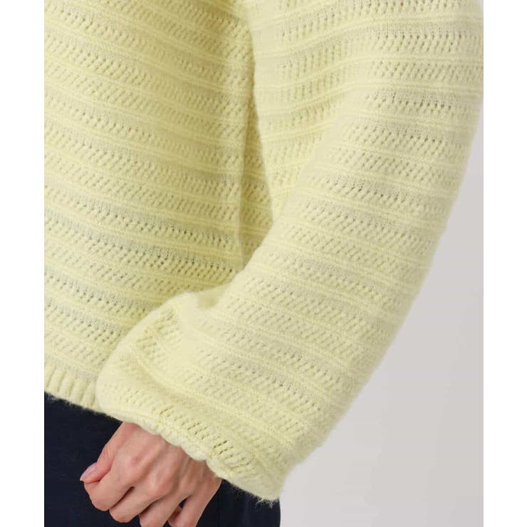 シアーボーダーボリュームパフスリーブニット/洗える | MK MICHEL KLEIN | 詳細画像24 