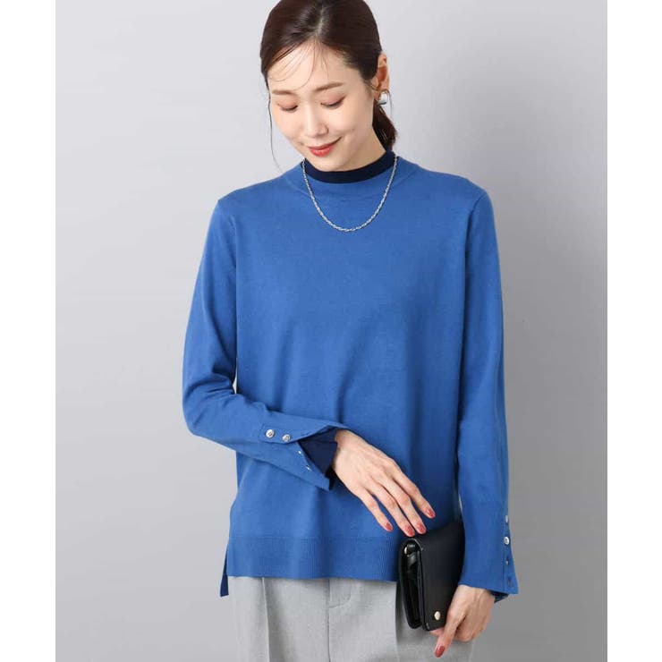 配色レイヤードデザインニット/洗える | MK MICHEL KLEIN | 詳細画像10 