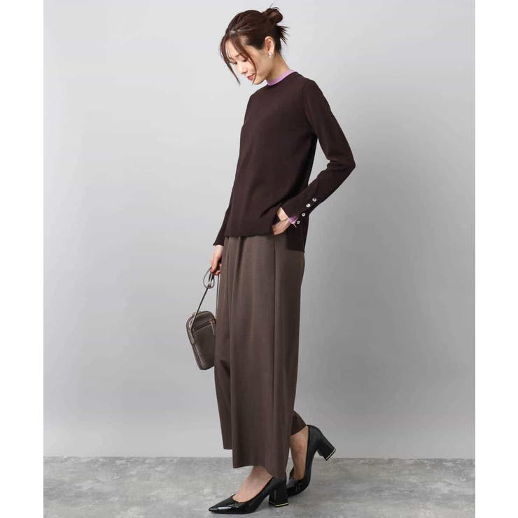 配色レイヤードデザインニット/洗える | MK MICHEL KLEIN | 詳細画像16 