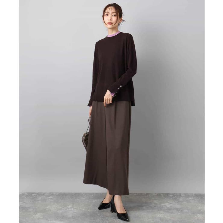 配色レイヤードデザインニット/洗える | MK MICHEL KLEIN | 詳細画像17 