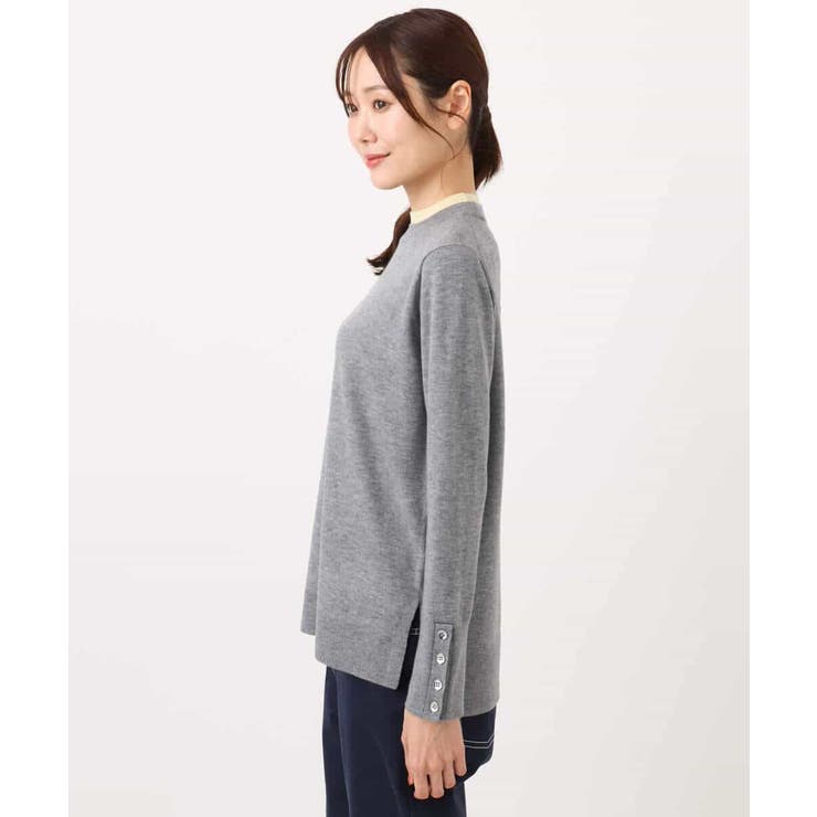 配色レイヤードデザインニット/洗える | MK MICHEL KLEIN | 詳細画像34 