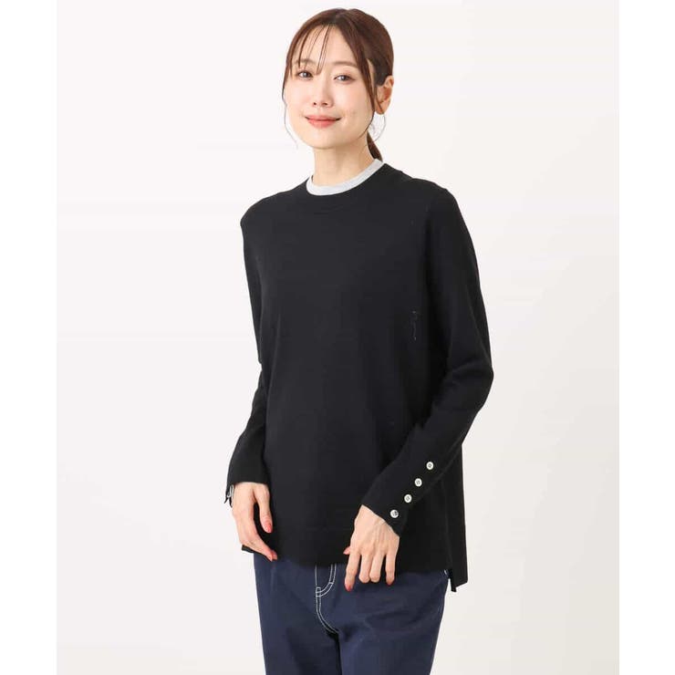 配色レイヤードデザインニット/洗える | MK MICHEL KLEIN | 詳細画像47 