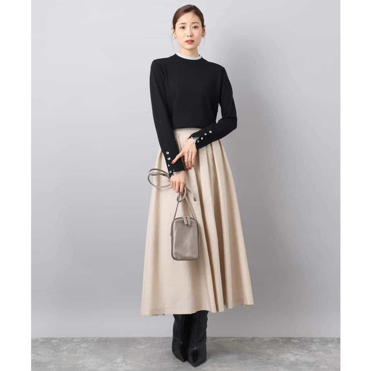 配色レイヤードデザインニット/洗える | MK MICHEL KLEIN | 詳細画像7 