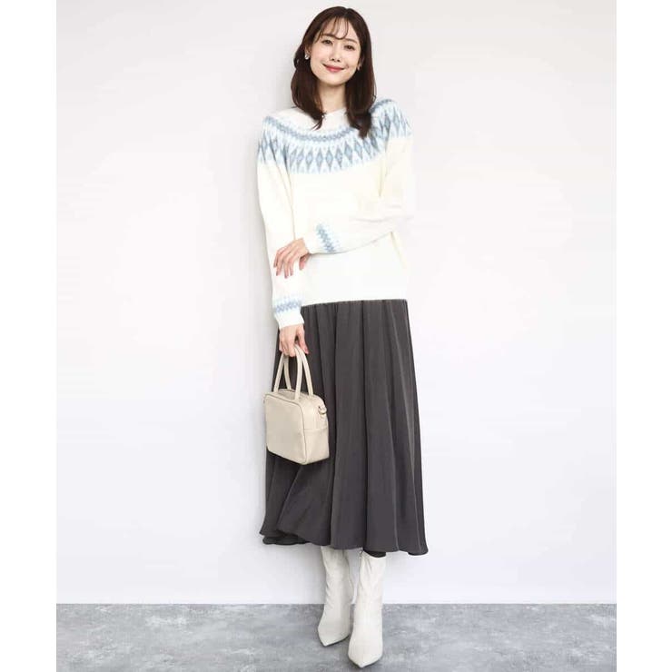 ノルディック柄ニット/洗える | MK MICHEL KLEIN | 詳細画像11 