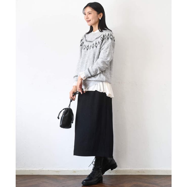 ノルディック柄ニット/洗える | MK MICHEL KLEIN | 詳細画像21 