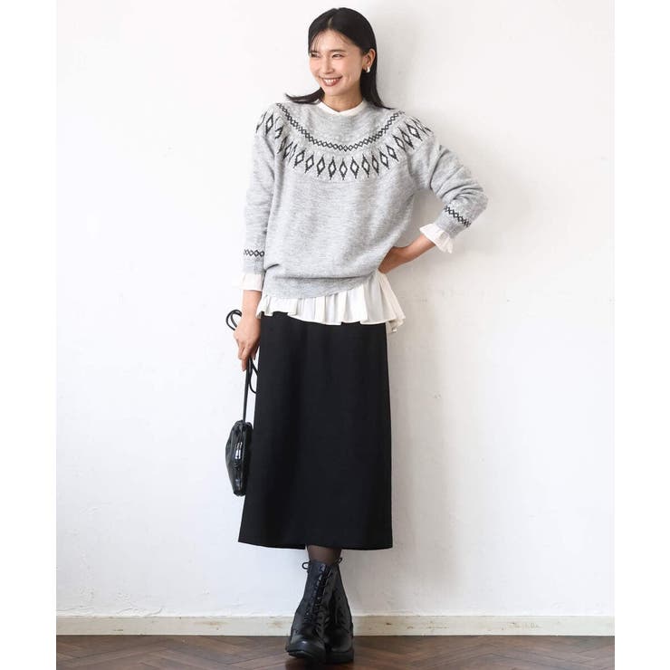 ノルディック柄ニット/洗える | MK MICHEL KLEIN | 詳細画像23 