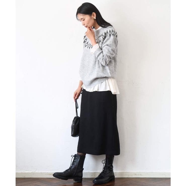 ノルディック柄ニット/洗える | MK MICHEL KLEIN | 詳細画像24 