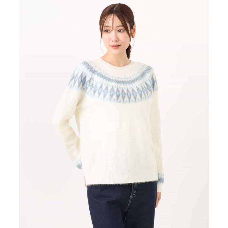 ノルディック柄ニット/洗える | MK MICHEL KLEIN | 詳細画像25 