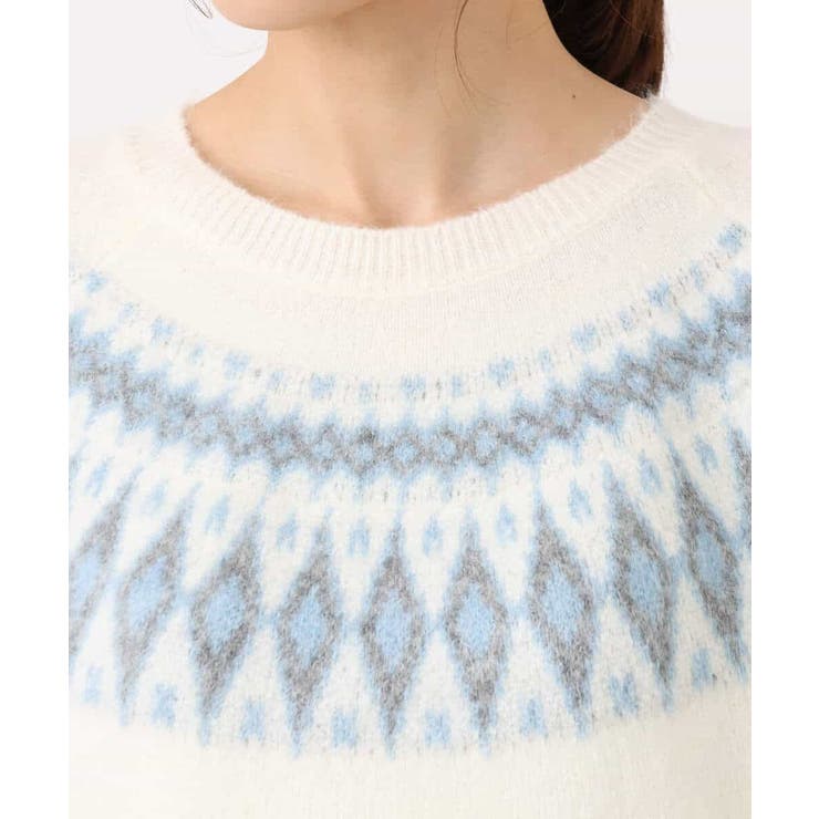 ノルディック柄ニット/洗える | MK MICHEL KLEIN | 詳細画像28 