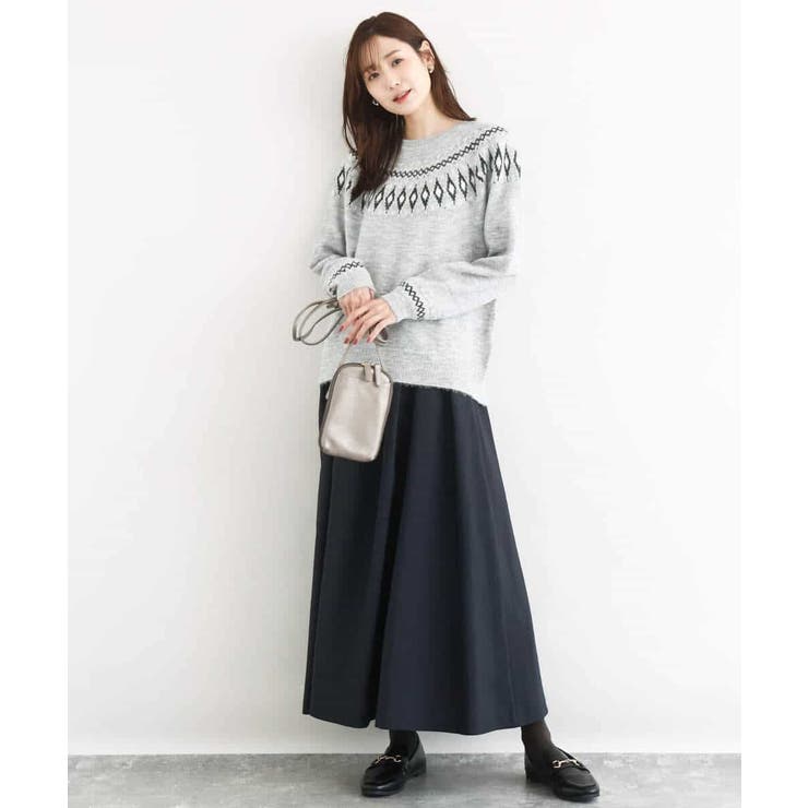 ノルディック柄ニット/洗える | MK MICHEL KLEIN | 詳細画像5 