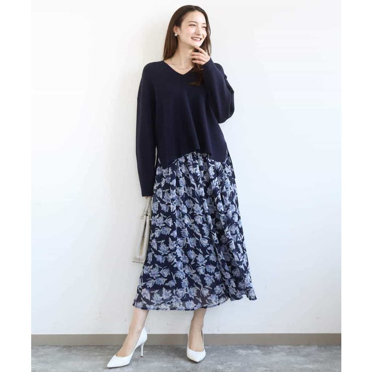 片畦編みVネックニット/洗える | MK MICHEL KLEIN | 詳細画像39 