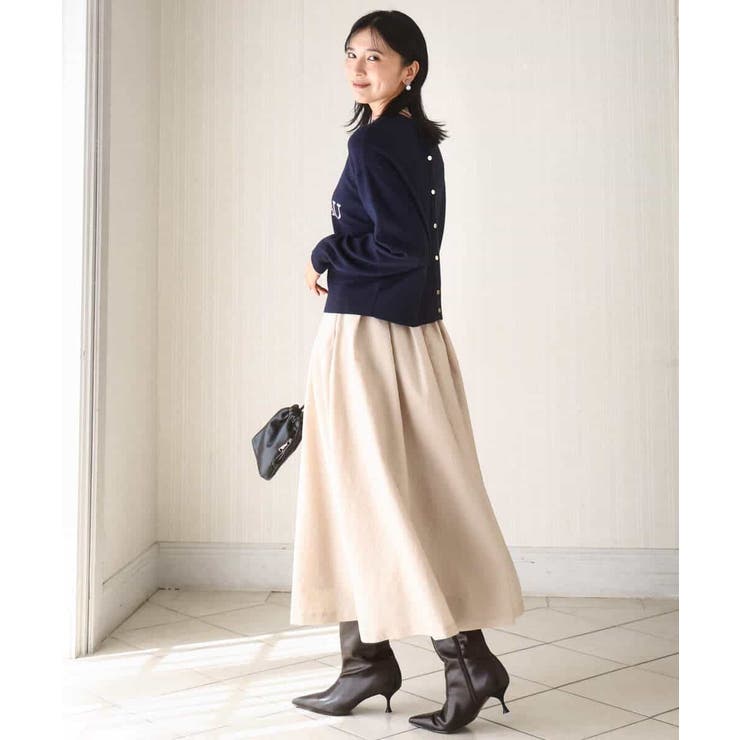 ロゴ入りウール混ニット/前後2way/洗える | MK MICHEL KLEIN | 詳細画像20 