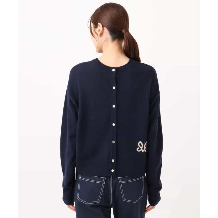 ロゴ入りウール混ニット/前後2way/洗える | MK MICHEL KLEIN | 詳細画像23 