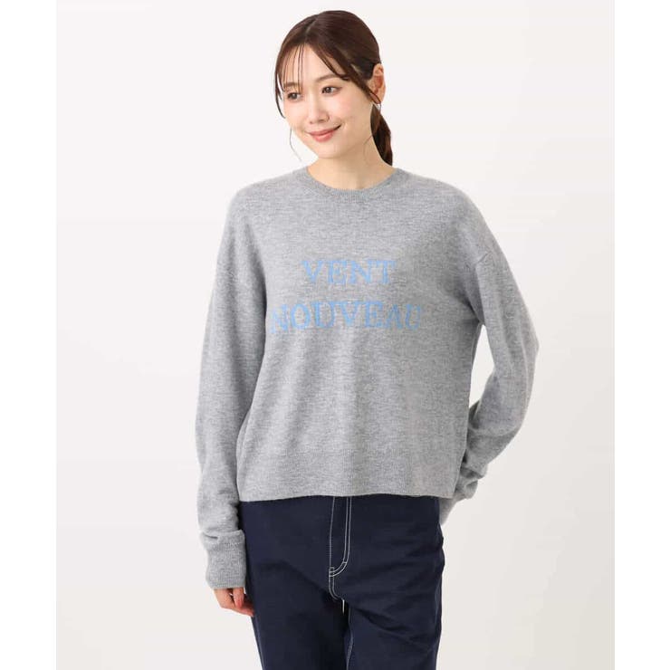 ロゴ入りウール混ニット/前後2way/洗える | MK MICHEL KLEIN | 詳細画像30 