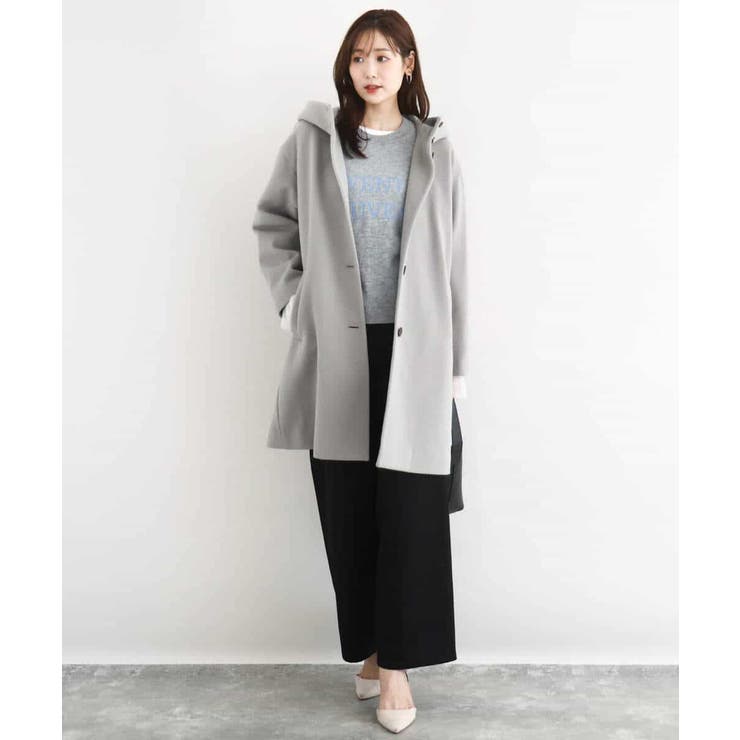 ロゴ入りウール混ニット/前後2way/洗える | MK MICHEL KLEIN | 詳細画像7 