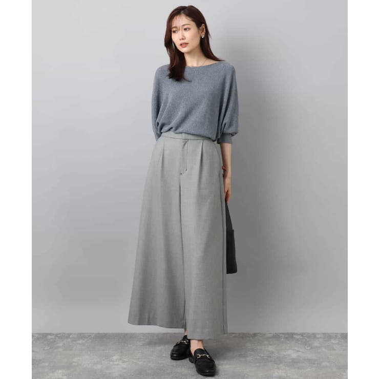 ラメ入りドルマンスリーブ畦編みニット/洗える | MK MICHEL KLEIN | 詳細画像13 