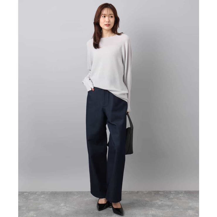 ラメ入りドルマンスリーブ畦編みニット/洗える | MK MICHEL KLEIN | 詳細画像16 