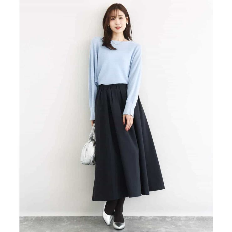 ラメ入りドルマンスリーブ畦編みニット/洗える | MK MICHEL KLEIN | 詳細画像20 