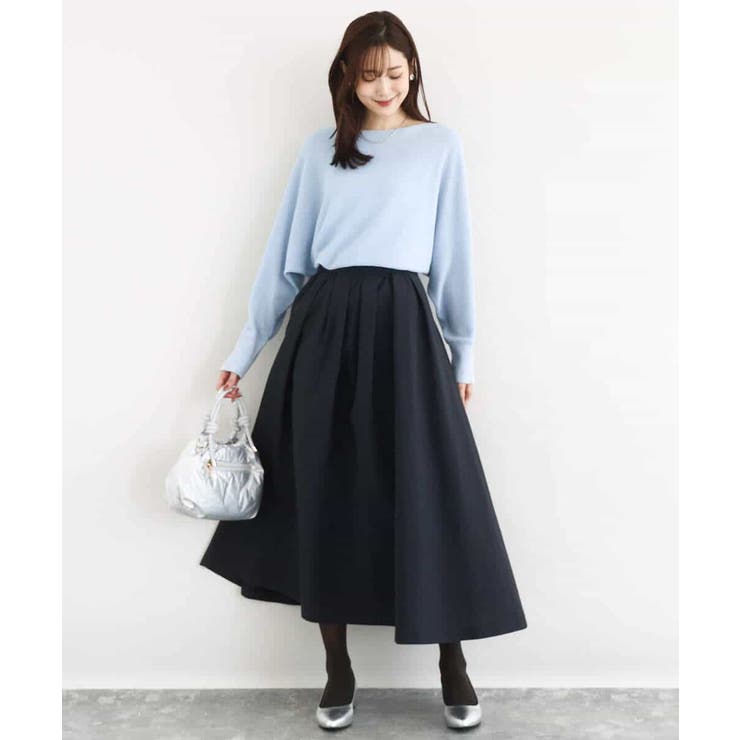 ラメ入りドルマンスリーブ畦編みニット/洗える | MK MICHEL KLEIN | 詳細画像21 