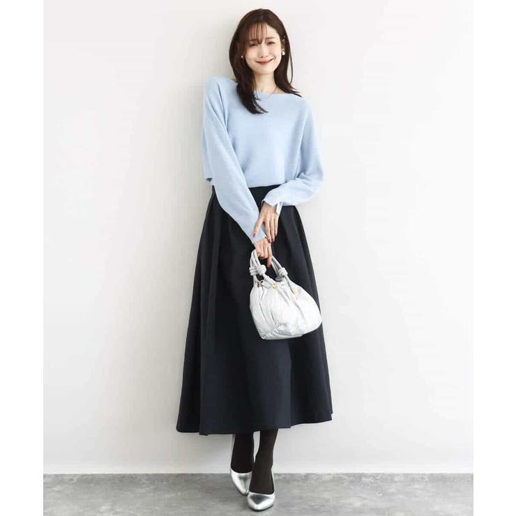 ラメ入りドルマンスリーブ畦編みニット/洗える | MK MICHEL KLEIN | 詳細画像22 