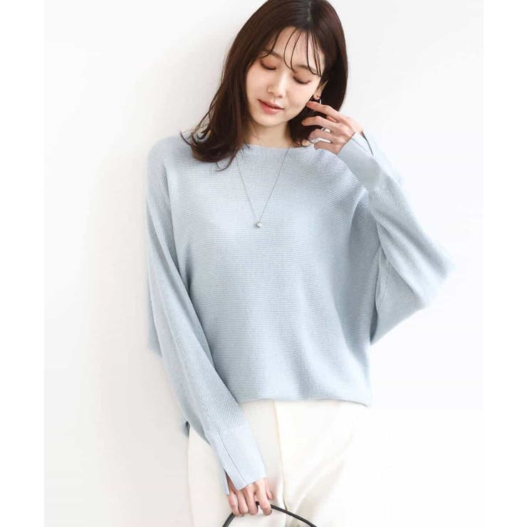 ラメ入りドルマンスリーブ畦編みニット/洗える | MK MICHEL KLEIN | 詳細画像37 