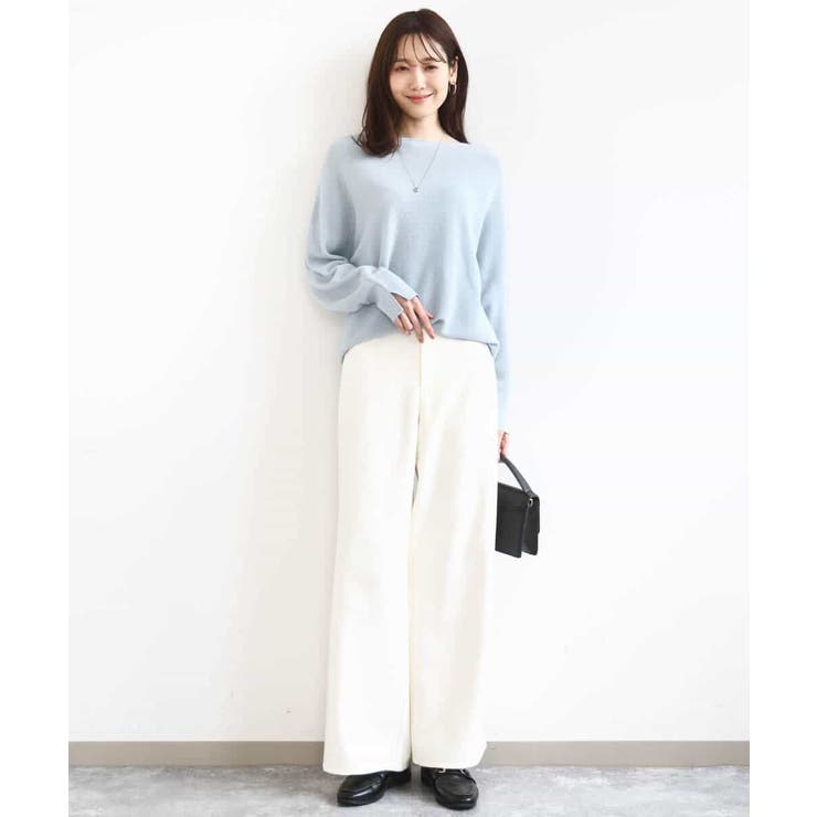 ラメ入りドルマンスリーブ畦編みニット/洗える | MK MICHEL KLEIN | 詳細画像41 