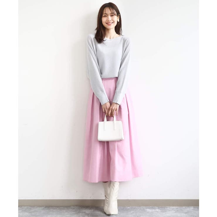 ラメ入りドルマンスリーブ畦編みニット/洗える | MK MICHEL KLEIN | 詳細画像43 