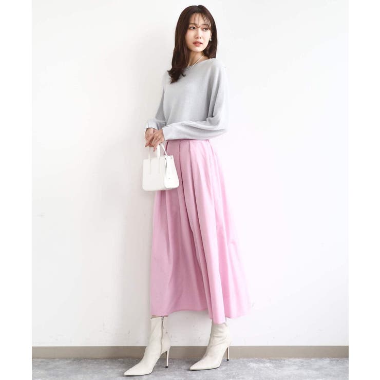 ラメ入りドルマンスリーブ畦編みニット/洗える | MK MICHEL KLEIN | 詳細画像44 