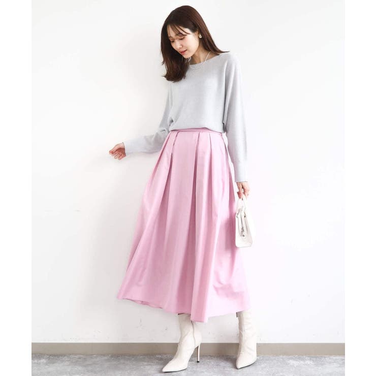 ラメ入りドルマンスリーブ畦編みニット/洗える | MK MICHEL KLEIN | 詳細画像45 