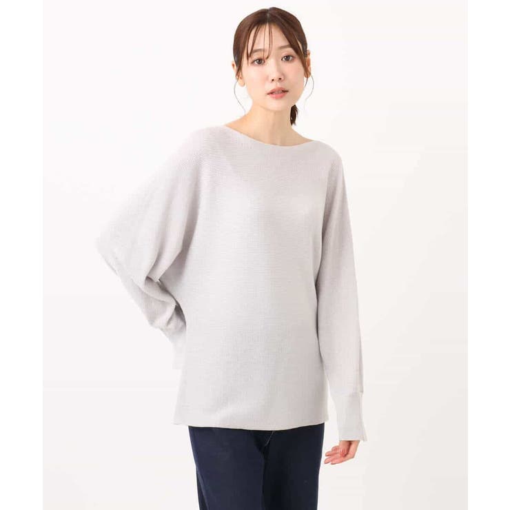 ラメ入りドルマンスリーブ畦編みニット/洗える | MK MICHEL KLEIN | 詳細画像55 